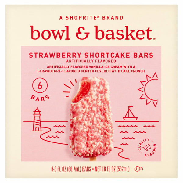 Ice Cream & Ice Bowl & Basket Ice Cream Bar Strawberry Shortcake hero