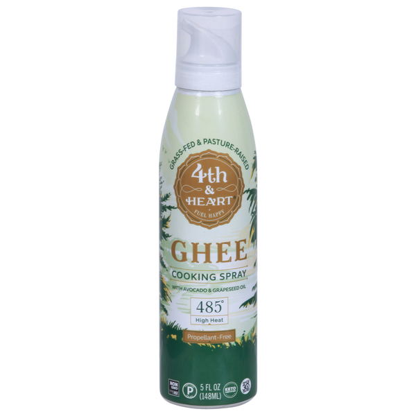 Juice & Nectars 4th & Heart Cooking Spray, Ghee hero