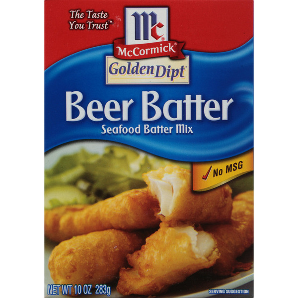 Marinades & Meat Preparation McCormick® Golden Dipt® Beer Batter Seafood Batter Mix hero