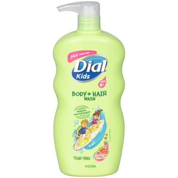 Body Lotions & Soap Dial Kids Body + Hair Wash, Watery Melon hero