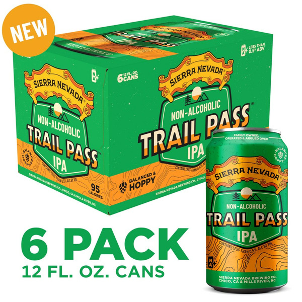 Beers & Coolers Sierra Nevada Trail Pass Non-Alcoholic IPA Craft Beer hero