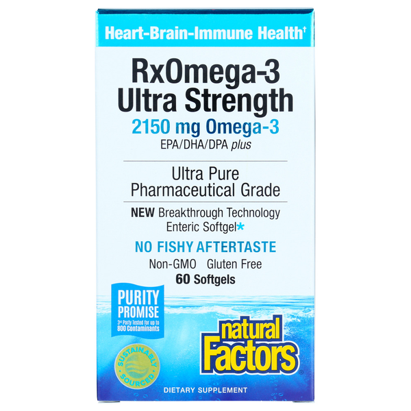 Vitamins & Supplements Natural Factors Rxomega-3 Ultra Strength hero