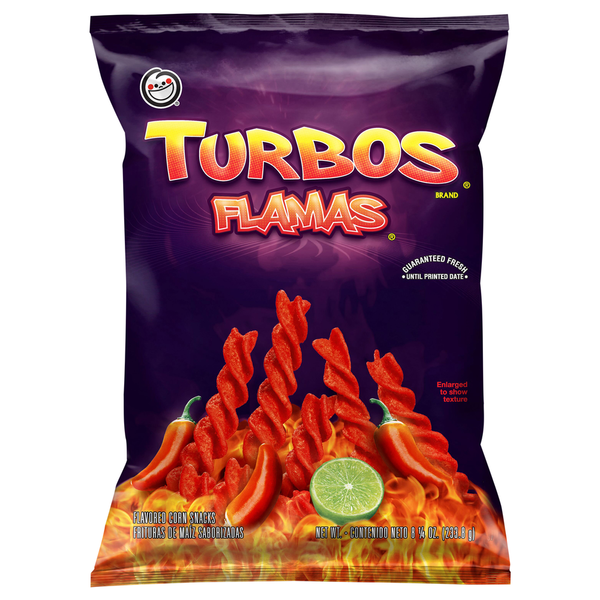 Chips & Pretzels Sabritas Turbos Flamas Corn Snacks, Flamas hero