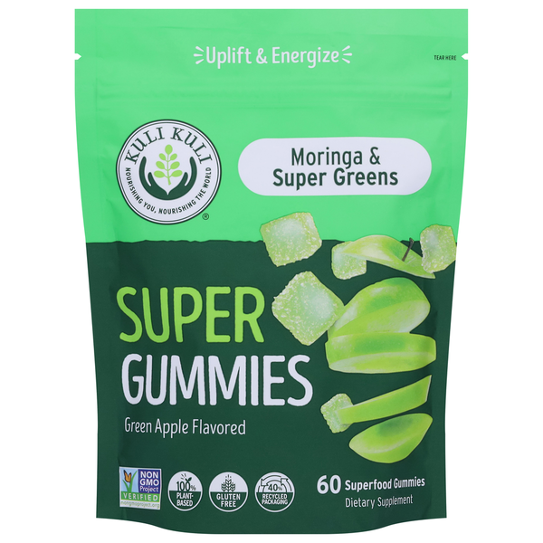 Vitamins & Supplements Kuli Kuli Super Gummies, Green Apple Flavored hero