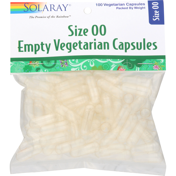 Food Storage Solaray Empty Veg Caps Size 00 hero