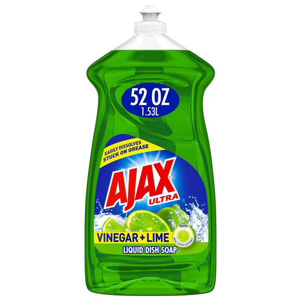 Cleaning Products and Supplies Ajax Liquid Dish Soap, Vinegar + Lime hero