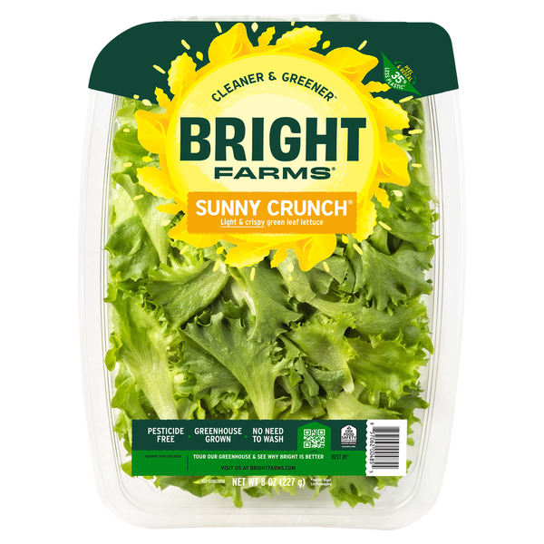 Packaged Produce & Salad Bright Farms Green Leaf Lettuce, Sunny Crunch hero