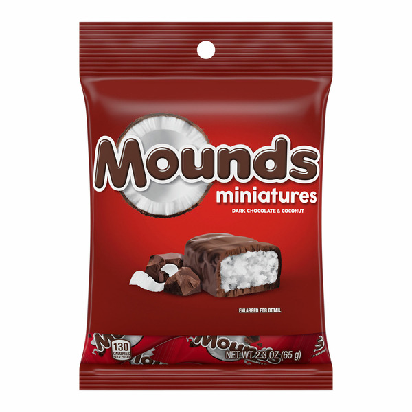 MOUNDS Dark Chocolate and Coconut Candy hero