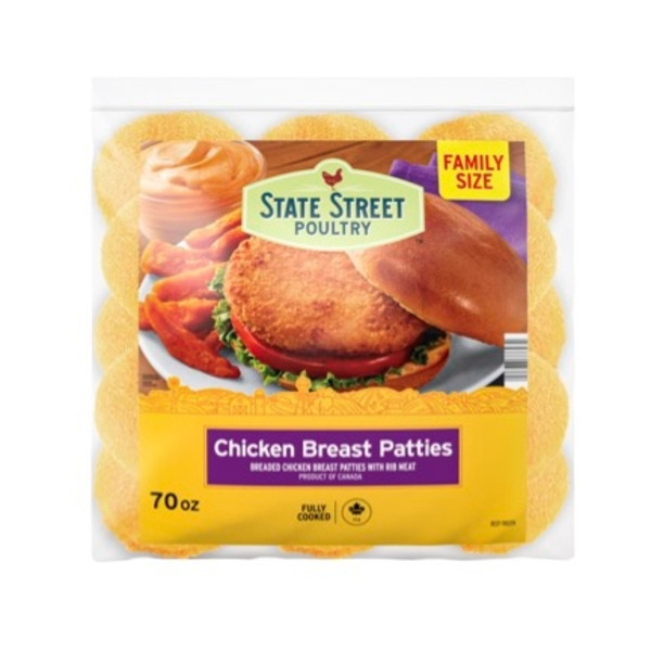 Prepared Meals State Street Poultry Chicken Breast Patties hero