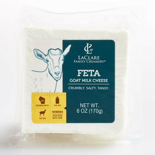 Packaged Cheese LaClare Family Creamery Goat Feta, Goat Milk Cheese hero