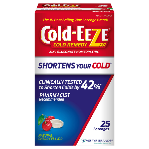 Cold-Eeze Cold Remedy, Natural Cherry Flavor, Lozenges hero