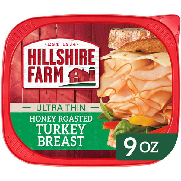 Lunch Meat-Prepackaged Hillshire Farm Ultra Thin Sliced Lunchmeat, Honey Roasted Turkey hero