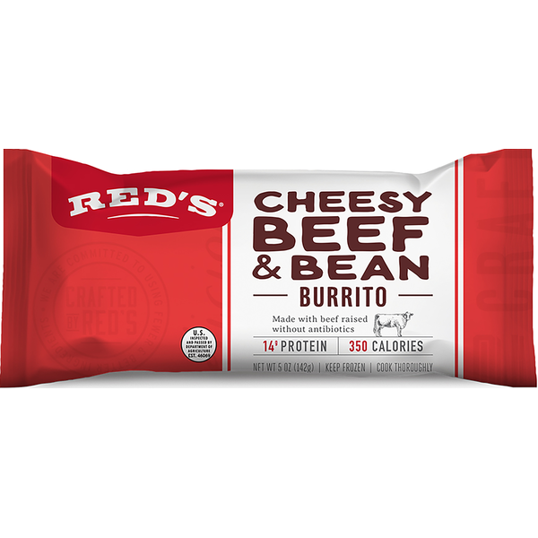 Frozen Appetizers & Sides Red's Burrito, Beef & Bean hero