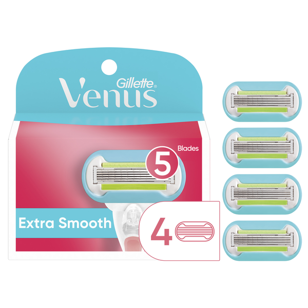 Shave Needs Gillette Venus Extra Smooth Women's Razor Blade Refills, 6 Count hero