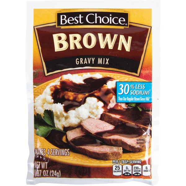 Marinades & Meat Preparation Best Choice Brown Gravy Mix hero