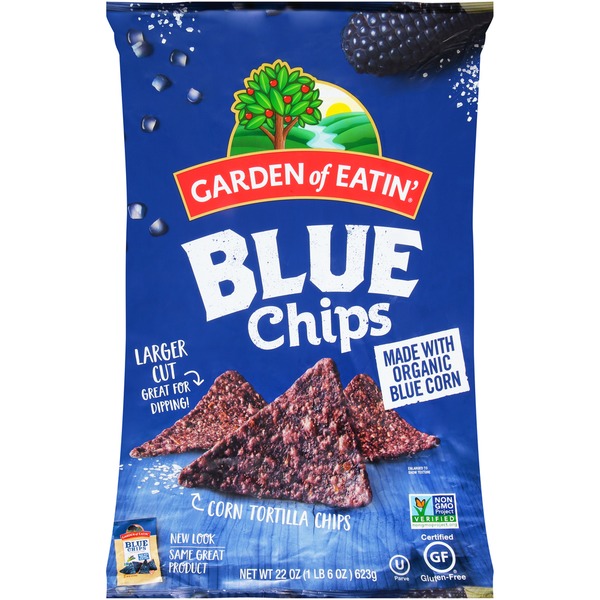 Chips & Pretzels Garden of Eatin' Corn Tortilla Chips, Blue hero