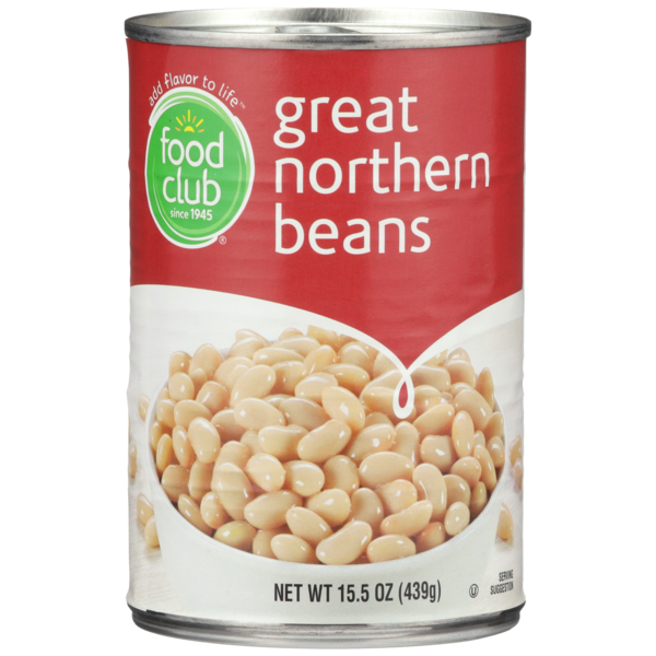 Canned Meals & Beans Food Club Great Northern Beans hero