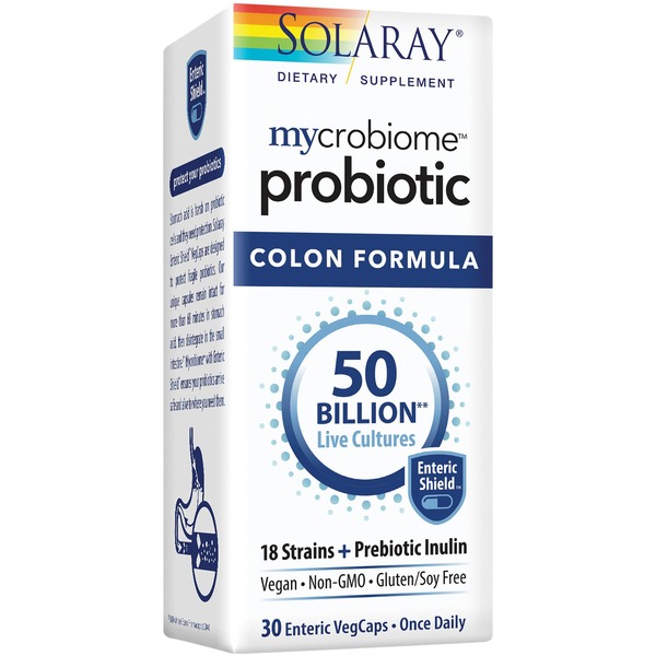 Probiotics Solaray Mycrobiome Colon Formula hero