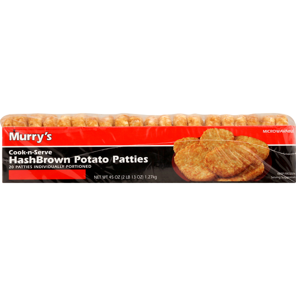 Heat and Eat Murrys Potato Patties, Hashbrown hero