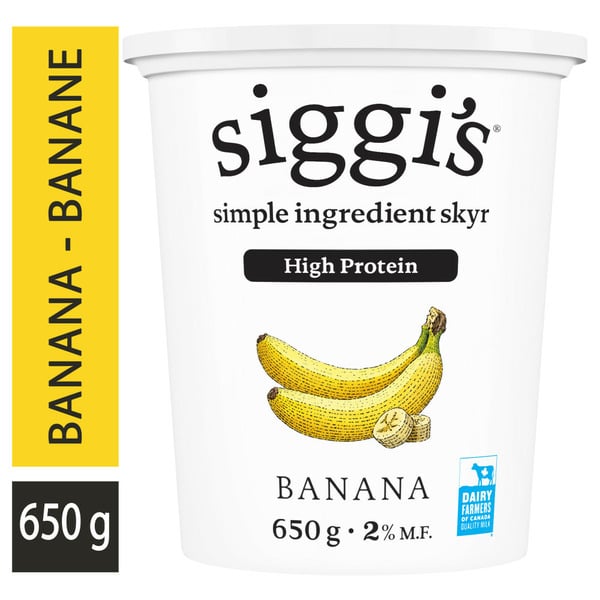 Siggi's Skyr Yogurt Banana 2%, High Protein hero