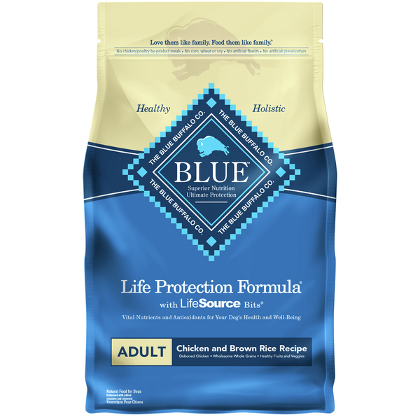 Water, Seltzer, Sparkling Water Blue Buffalo Life Protection Formula Natural Adult Dry Dog Food, Chicken and Brown Rice hero