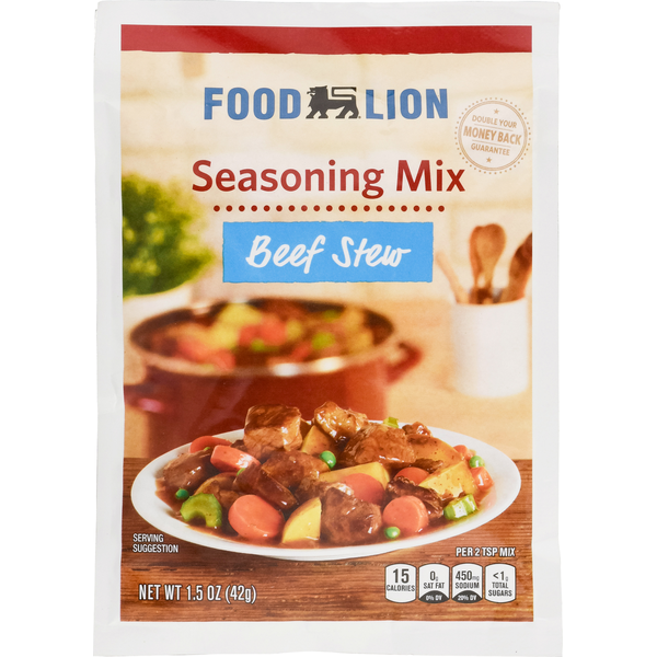 Soup, Broth & Bouillon Food Lion Seasoning Mix, Beef Stew hero