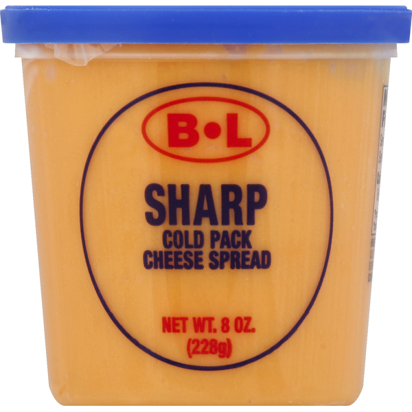 Spreads BL Cheese Spread, Cold Pack, Sharp hero