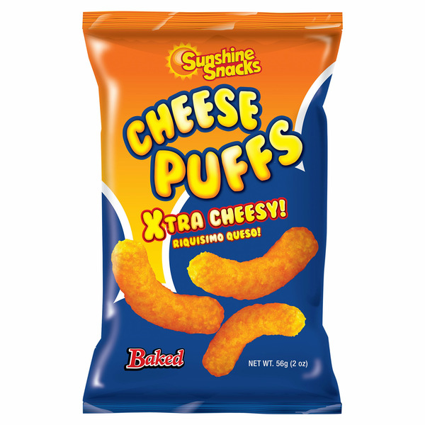 Specialty Cheeses Sunshine Snacks Baked Cheese Puffs hero