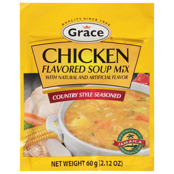 Grace Soup Mix, Chicken Flavored, Country Style Seasoned hero