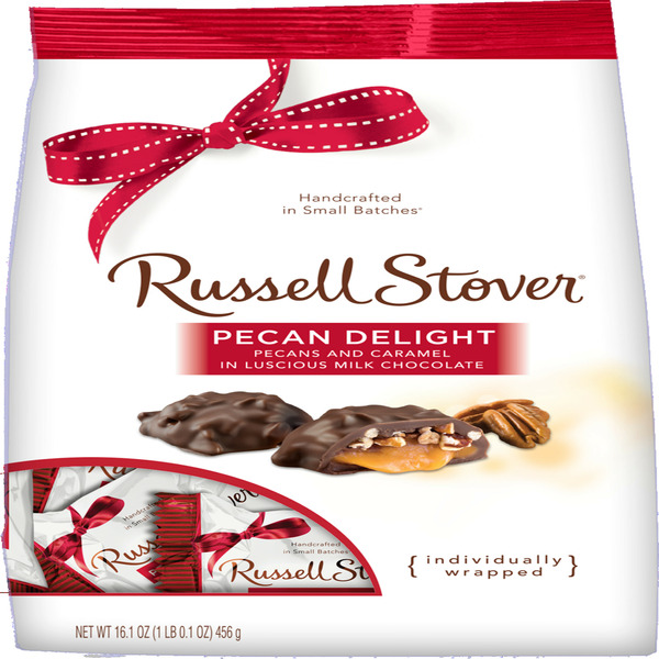 Candy & Chocolate Russell Stover Milk Chocolate Pecan Delights hero