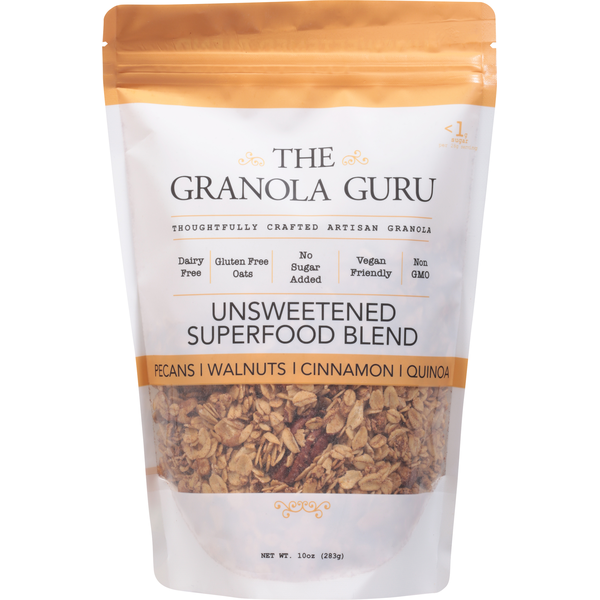 The Granola Guru Granola, Unsweetened Superfood Blend hero