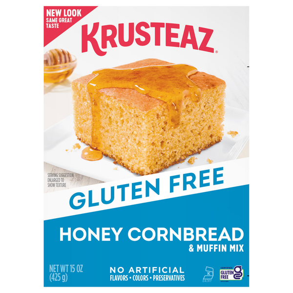 Doughs, Gelatins & Bake Mixes Krusteaz Gluten Free Honey Cornbread & Muffin Mix hero