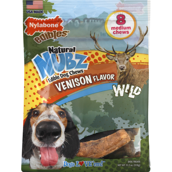 Dog Food & Care Nylabone Dog Treats, Nubz, Venison Flavor, Medium hero