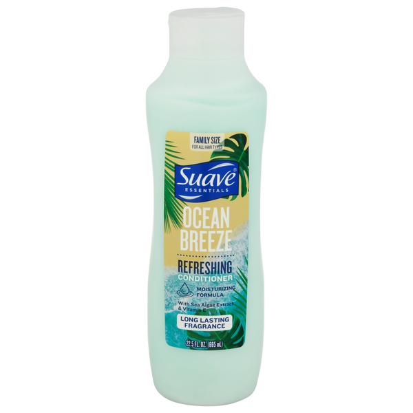 Hair Care Suave Essentials Conditioner, Refreshing, Ocean Breeze, Family Size hero