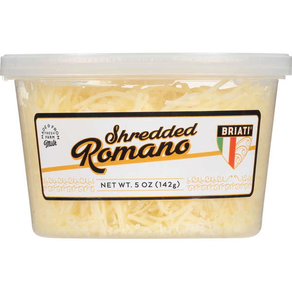 Specialty Cheeses Briati Cheese, Romano, Shredded hero