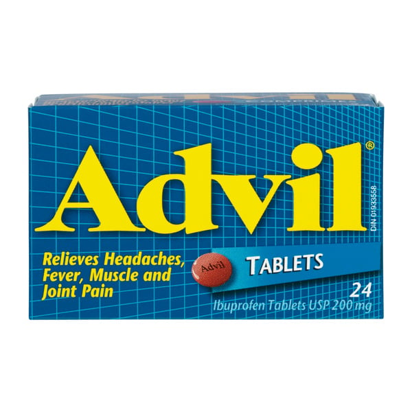 Pain Relievers Advil Regular Strength Ibuprofen Tablets For Headaches And Pain Relief,  24 Count hero