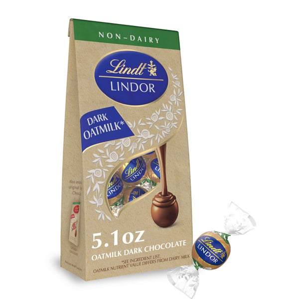 Candy & Chocolate Lindt Lindor OatMilk Dark Chocolate Truffles, Non-Dairy Chocolate Truffles hero