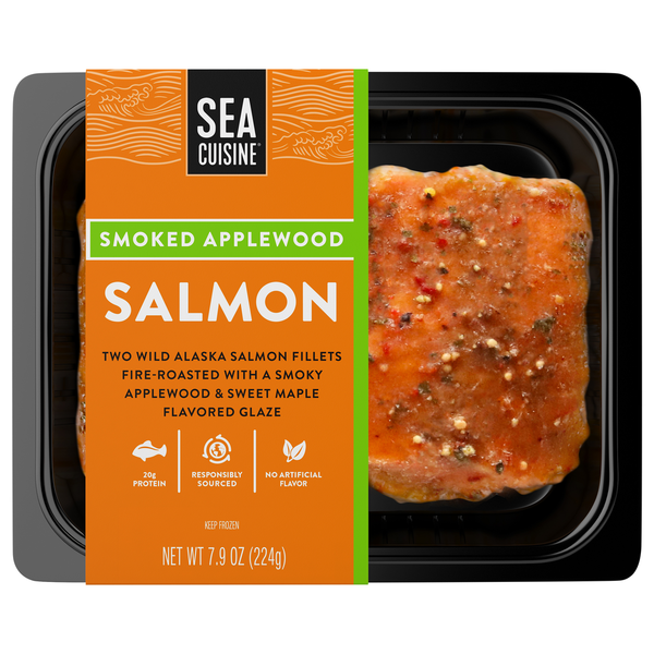 Frozen Meat & Seafood Sea Cuisine Salmon, Smoked Applewood hero