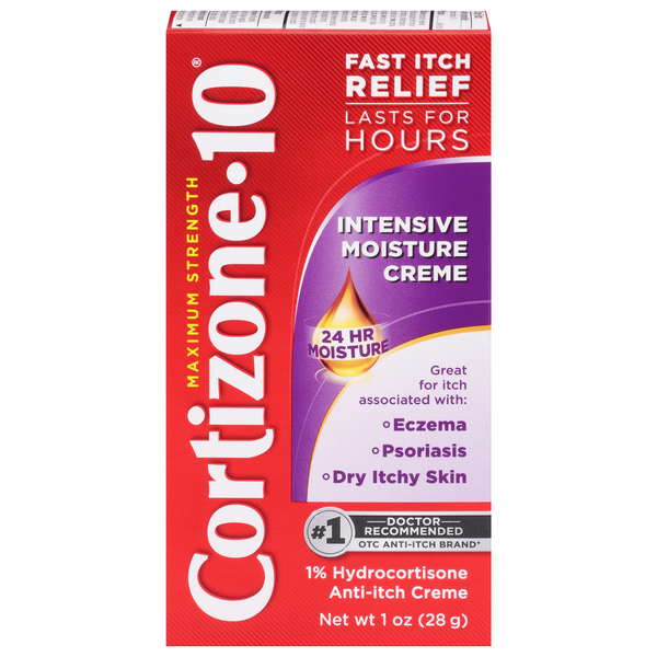 Facial Care Cortizone 10 Anti-Itch Creme, Maximum Strength, Intensive Moisture Creme hero