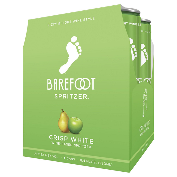 White Wines Barefoot Crisp White Wine 4 Single Serve Cans hero