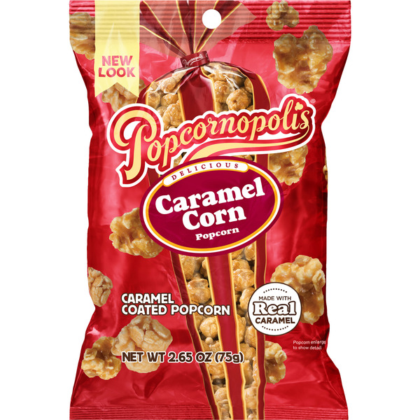 Snacks Popcornopolis Caramel Popcorn Bag hero