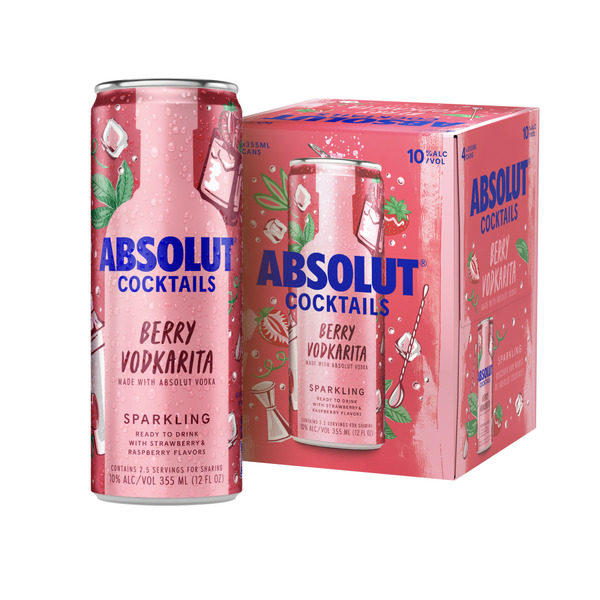 Absolut Vodka Ready to Drink Berry Vodkarita Cocktails hero