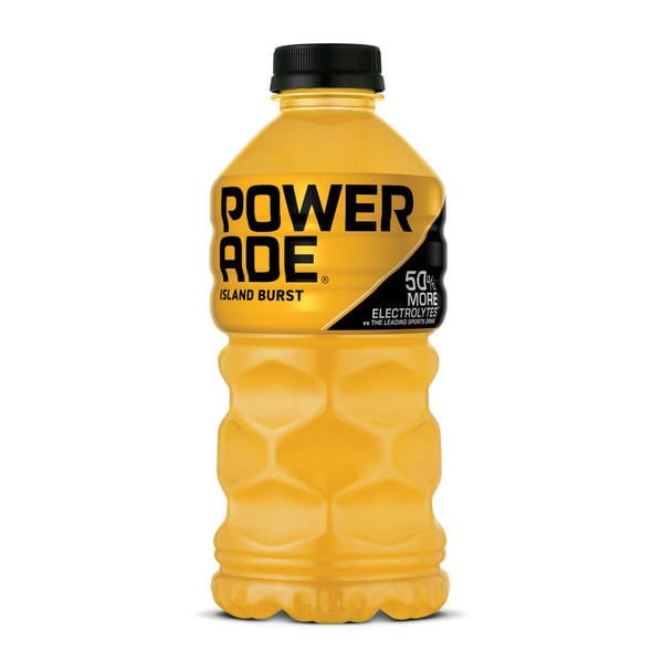 POWERADE Electrolyte Enhanced Island Burst Sports Drink, Bottle hero