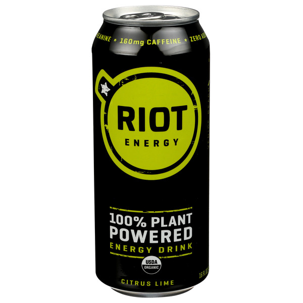 Energy & Sports Drinks Riot Energy Energy Drink, Organic, Citrus Lime hero