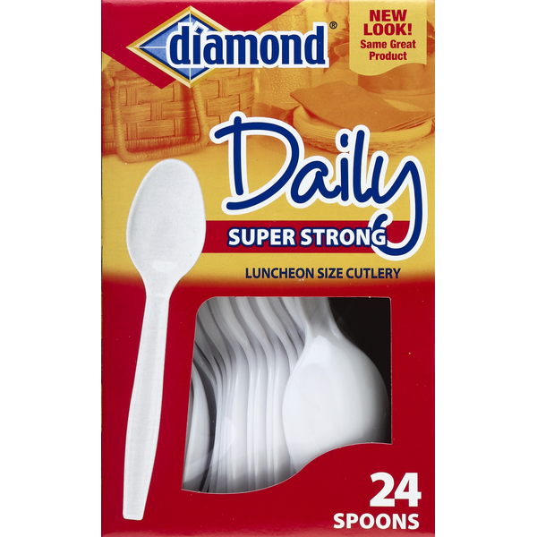 Plates, Bowls, Cups & Flatware Diamond Spoons, Super Strong hero