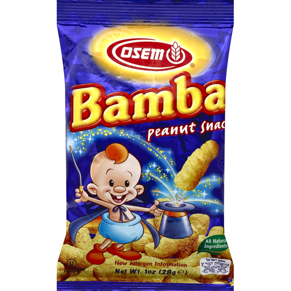 Kosher Foods Osem Peanut Snack, Bamba hero