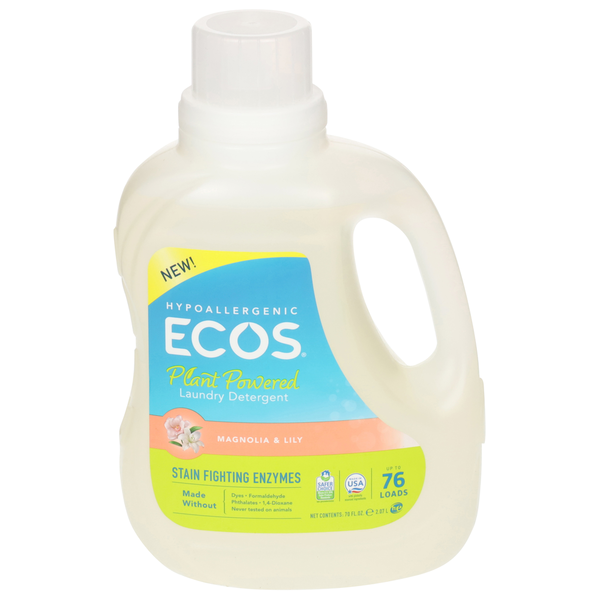 Laundry Ecos Laundry Detergent, Plant Powered, Magnolia & Lily hero