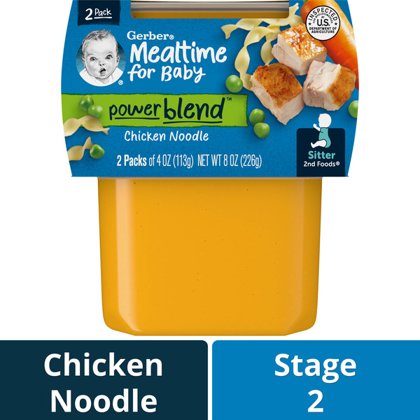 Baby Food & Formula Gerber Chicken Noodle Nutritious Dinner 2nd Foods hero