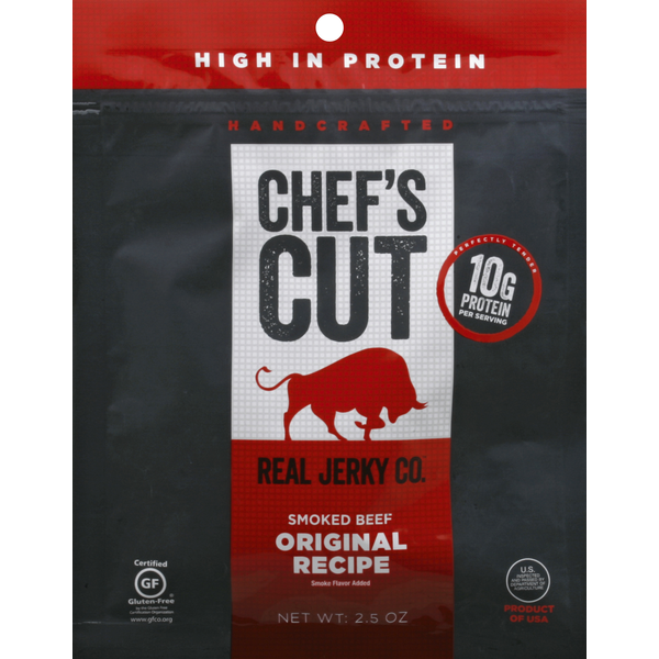 Jerky and Dried Meats Chef's Cut Real Jerky Jerky, Smoked Beef, Original Recipe hero