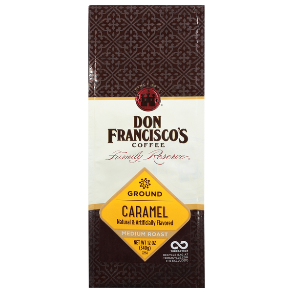 Coffee Don Francisco's Coffee, Ground, Medium Roast, Caramel hero